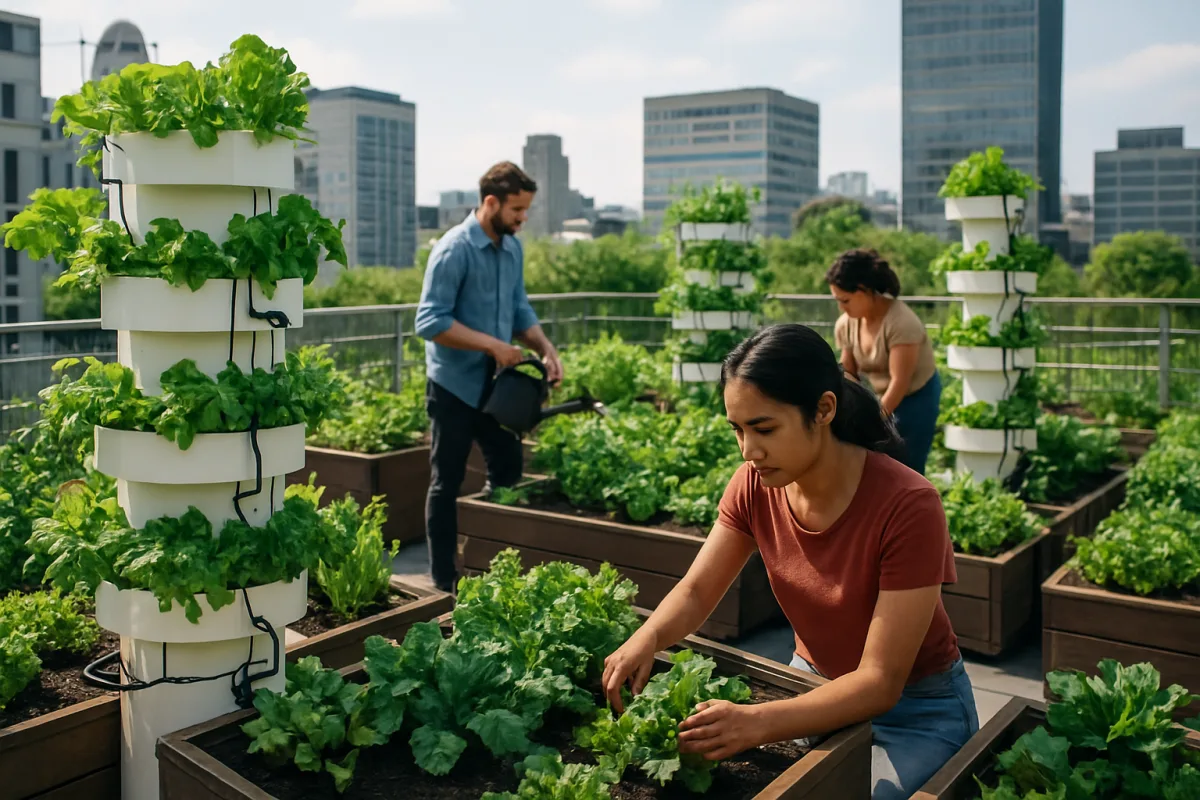 As Últimas Tendências em Agricultura Urbana: Tecnologia, Sustentabilidade e Estética para Hortas Funcionais