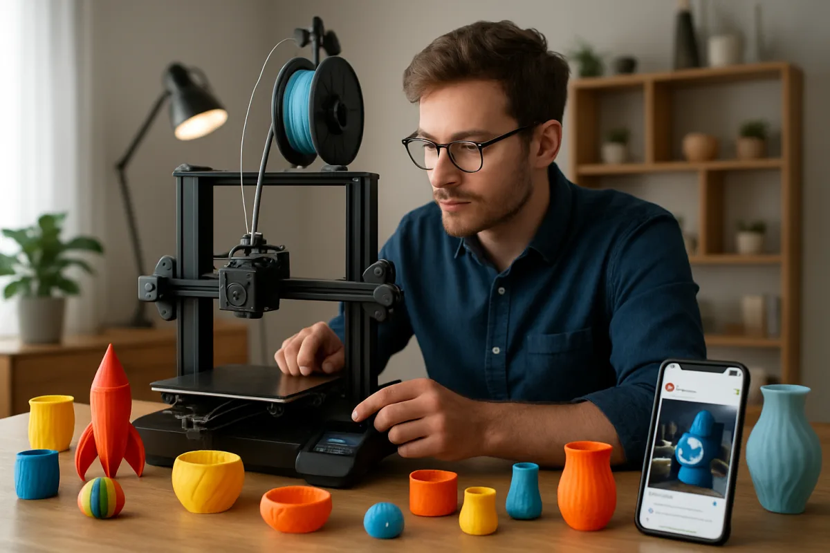 Ideias inovadoras para vender produtos artesanais e personalizados com impressão 3D e redes sociais