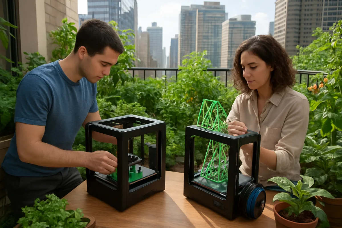 Agricultura Urbana do Futuro: Como Tecnologia 3D e Impressão de Estruturas Vão Transformar suas Hortas na Cidade