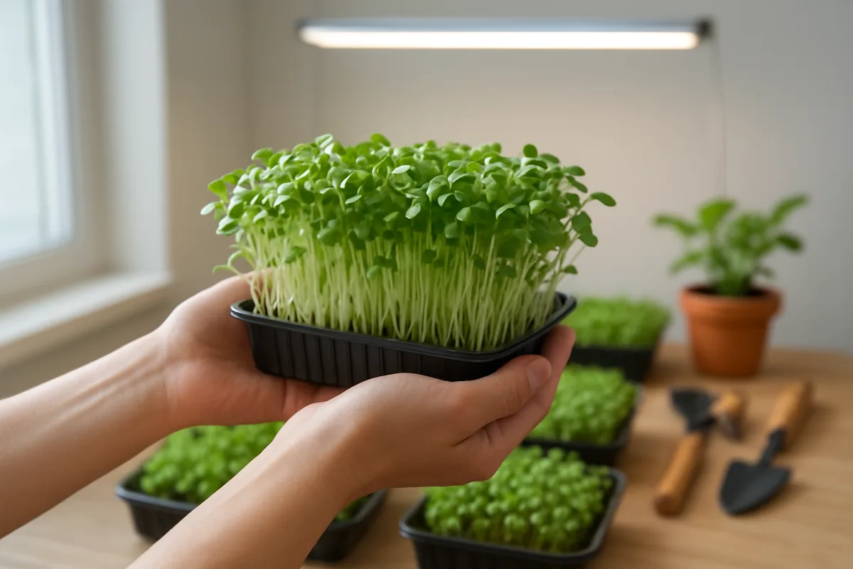 Dicas práticas para cultivar microverdes em casa: técnicas, luzes ideais e alto valor nutricional