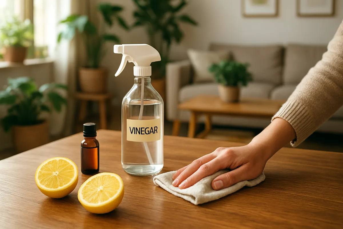 Guia completo de limpeza ecológica de móveis de madeira e utensílios domésticos com ingredientes naturais