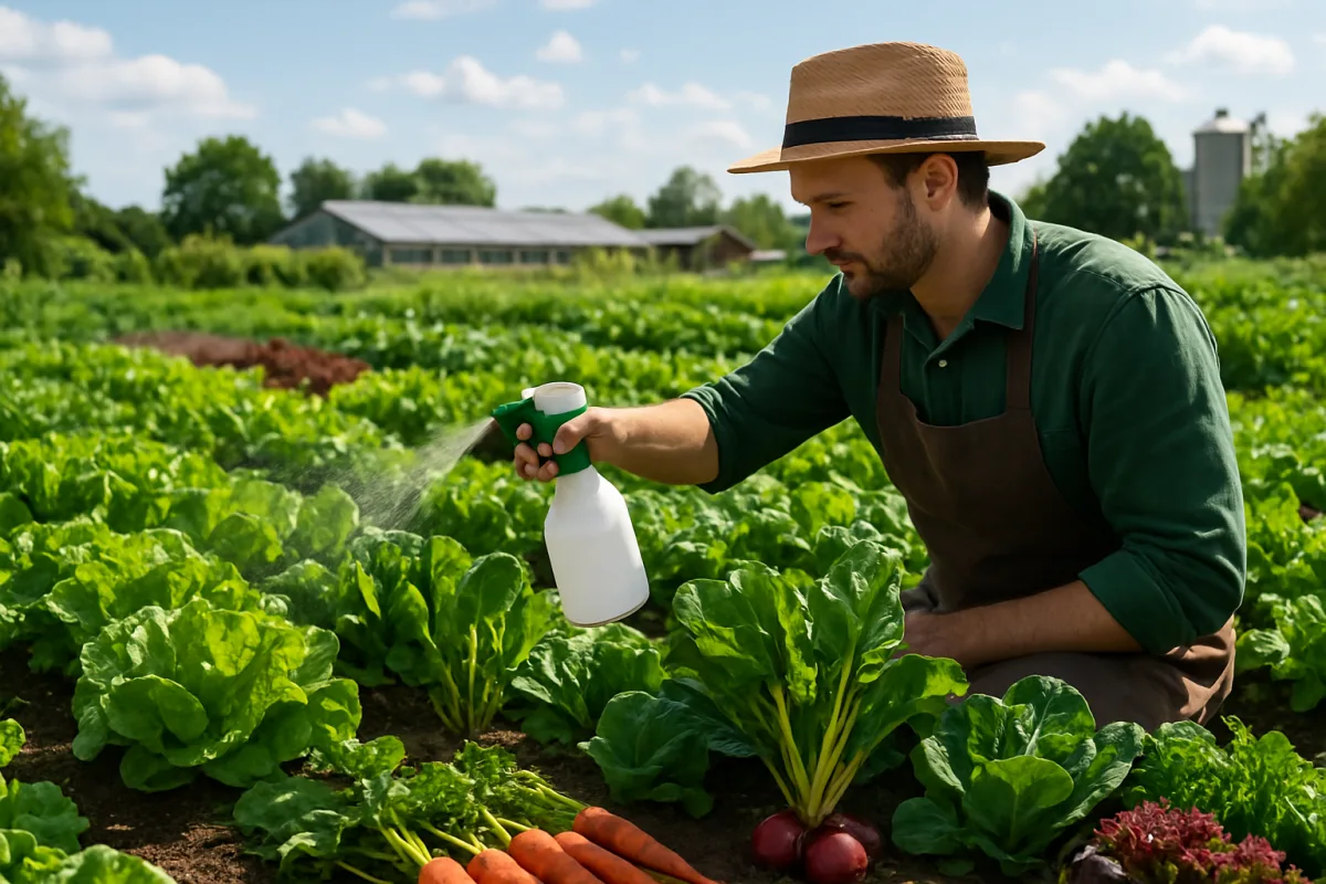Guia completo para impulsionar a produção de hortaliças com bioestimulantes naturais e técnicas inovadoras