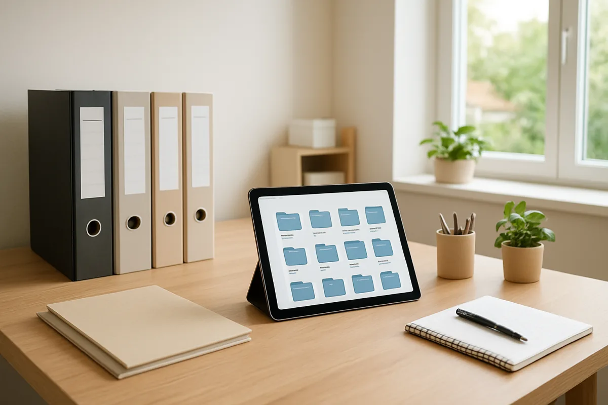 Como Criar um Sistema de Organização de Documentos Digitais e Físicos para Otimizar Espaços no seu Lar