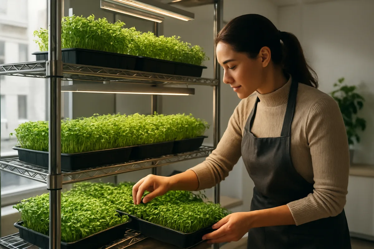 Guia Completo para Cultivar Microverdes em Ambientes Internos: Técnicas, Luz e Nutrientes para Alta Rentabilidade