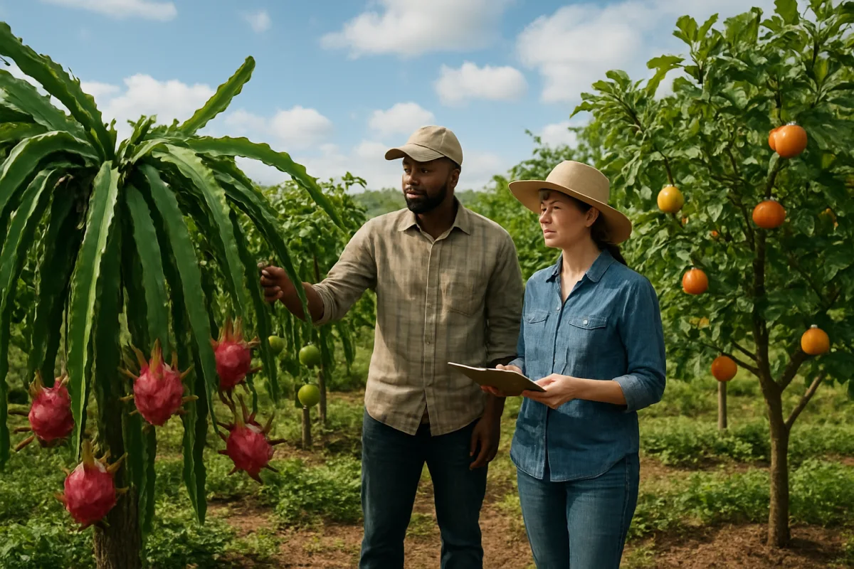 Diversificação de Cultivos com Frutas Exóticas Resistentes às Mudanças Climáticas