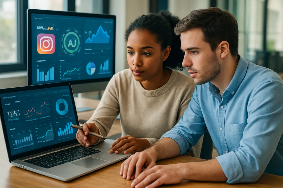 Automação de conteúdo campeão no Instagram: IA e dados para alcance máximo