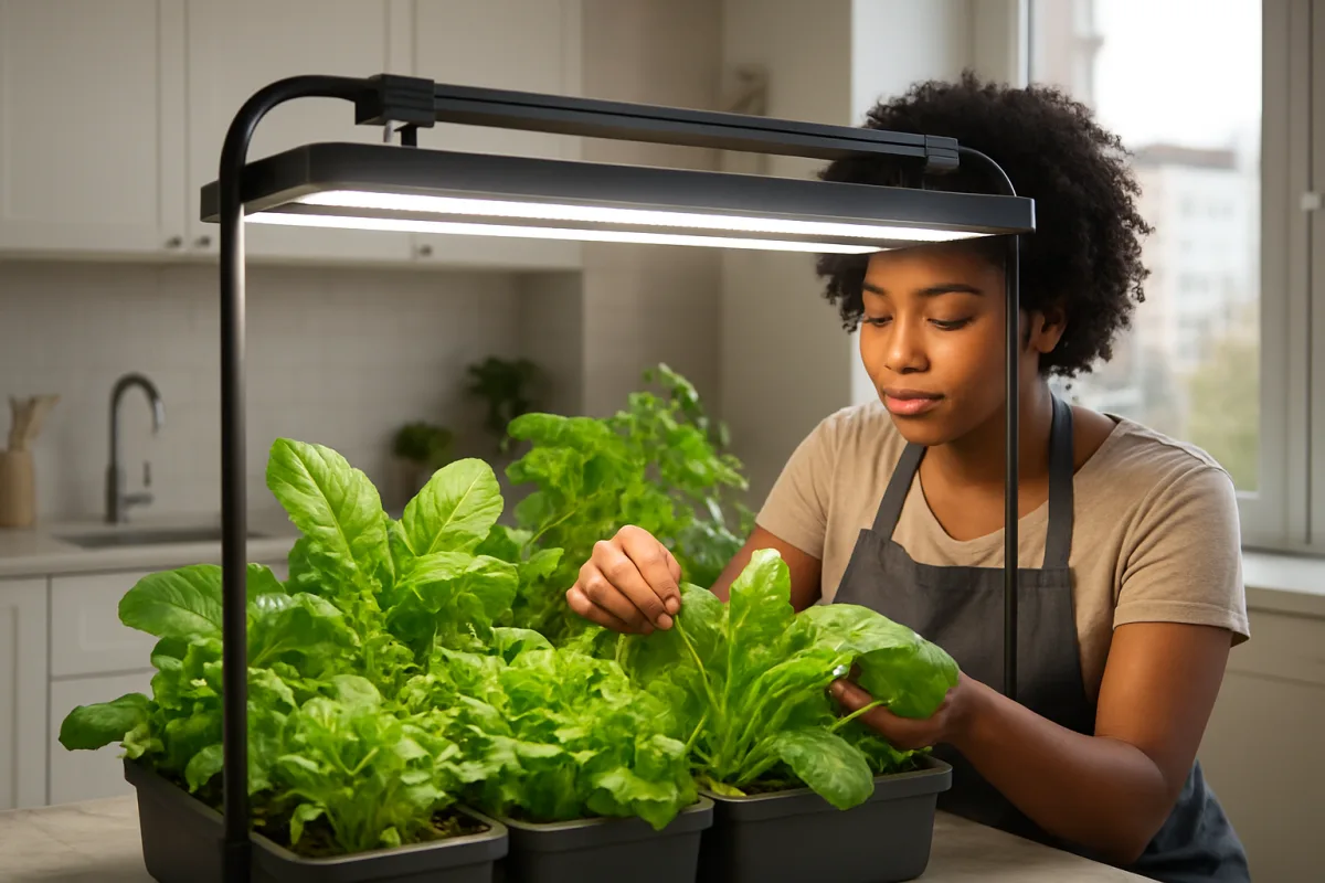 O impacto da luz artificial na qualidade nutricional de folhosas indoor