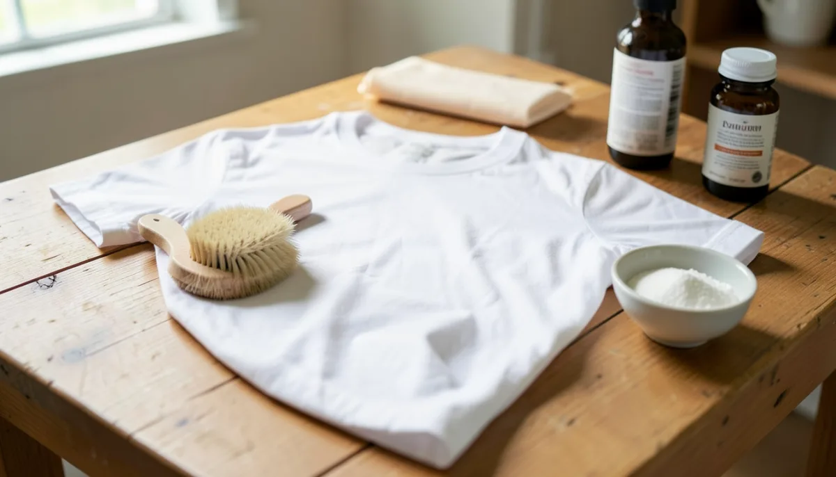 Mancha amarela de desodorante na camiseta: como tirar e quando desistir
